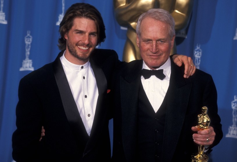 Paul Newman został nagrodzony Oscarem za rolę w "Kolorze pieniędzy", w którym zagrał u boku Toma Cruise'a /Ron Galella, Ltd./Ron Galella Collection /Getty Images