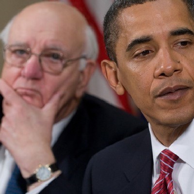 Paul Volcker i prezydent USA Barack Obama /AFP
