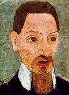 Paula Modersohn-Becker, portret Rainera Marii Rilkego, 1906 /Encyklopedia Internautica