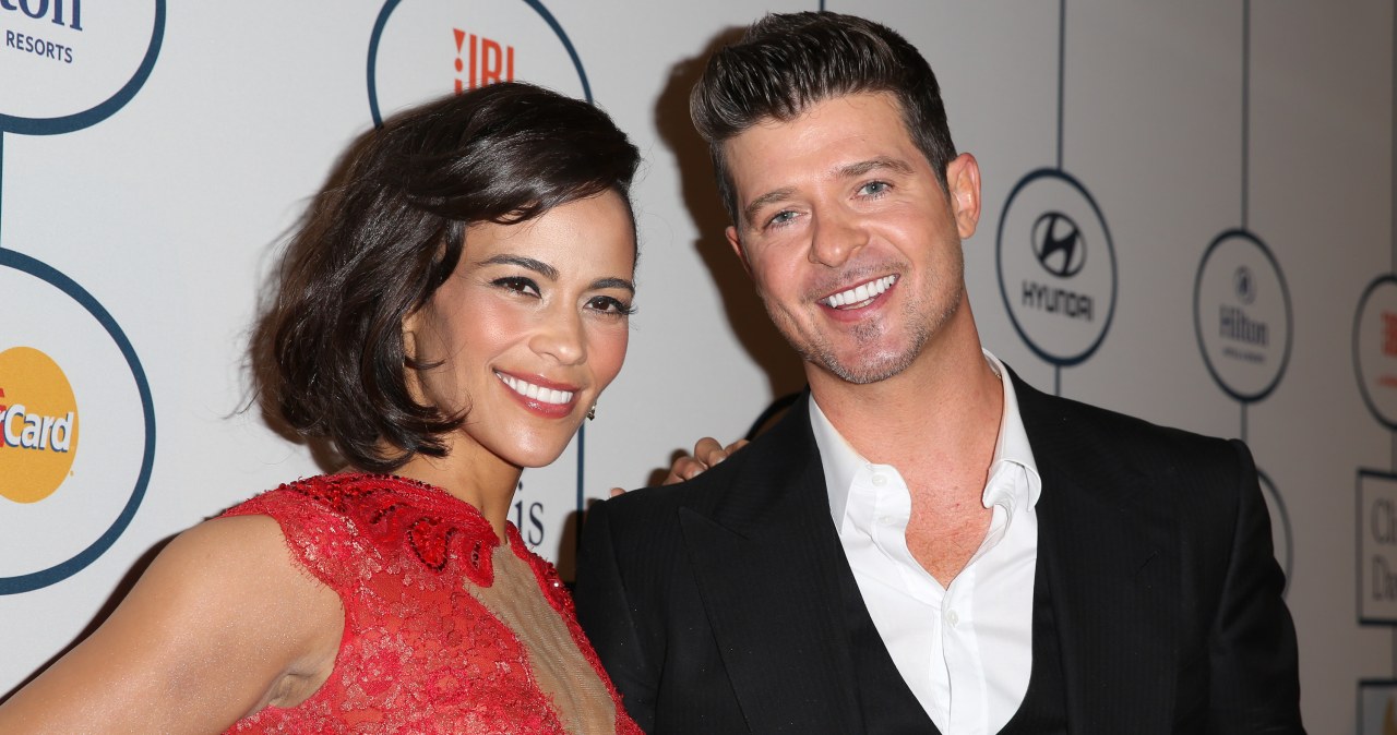 Paula Patton i Robin Thicke /Chelsea Lauren /Getty Images