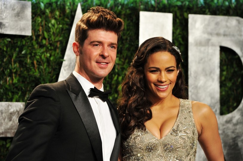 Paula Patton z mężem Robinem Thicke /Pascal Le Segretain /Getty Images