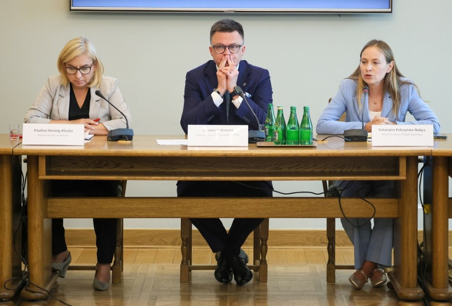 Paulina Hennig-Kloska, Szymon Hołownia i Katarzyna Pełczyńska-Nałęcz /	Wojciech Olkuśnik /East News