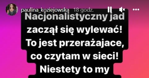 Paulina Koziejowska odniosła się do zachowania Polaków po finale Eurowizji 2022 /www.instagram.com/paulina_koziejowska/ /Instagram