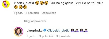 Paulina Krupińska odpowiedziała na zaczepkę /www.instagram.com/pkrupinska /Instagram