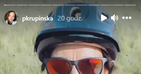 Paulina Krupińska podczas swojego treningu na rowerze fot. https://www.instagram.com/pkrupinska/ /Instagram /Instagram