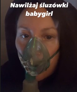 Paulina Przybysz w maseczce tlenowej https://www.instagram.com/paulinathenew/ /Instagram