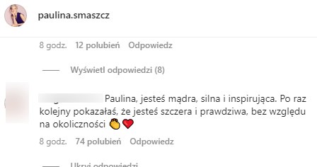 Paulina Smaszcz wyzywa internautów na Instagramie /@paulina.smaszcz /Instagram