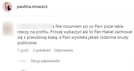 Paulina Smaszcz wyzywa internautów na Instagramie /@paulina.smaszcz /Instagram