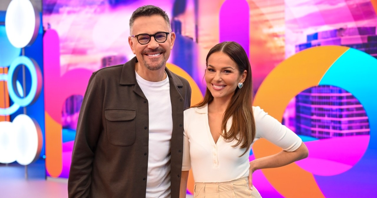 Paulina Sykut-Jeżyna i Krzysztof Ibisz w "halo tu polsat" /AKPA