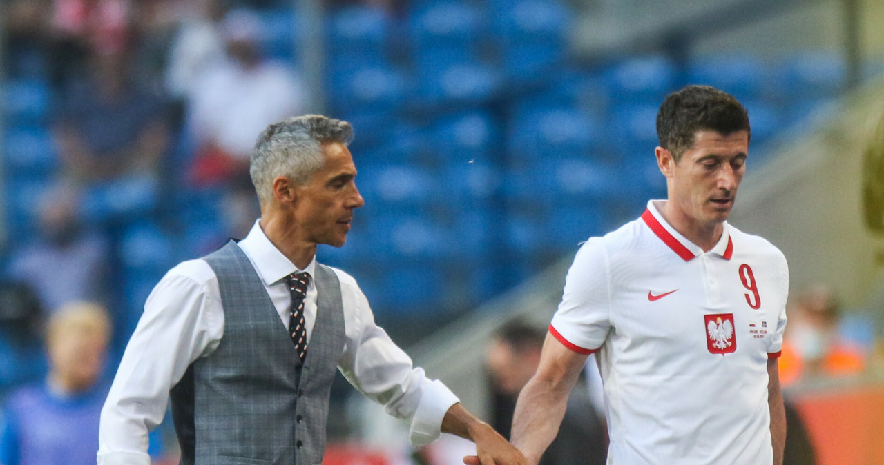 Paulo Sousa i Robert Lewandowski /Adam Jastrzębowski /Reporter