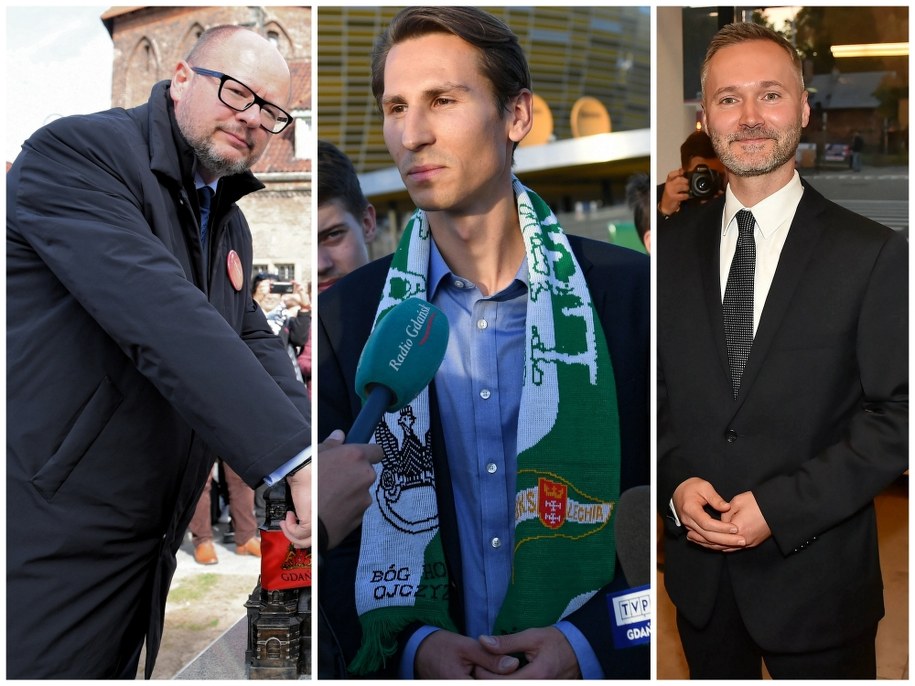 Paweł Adamowicz (fot. Adam Warżawa/ PAP), Kacper Płażyński (fot. Adam Warżawa/ PAP), Jarosław Wałęsa (fot. Marcin Gadomski/ PAP) /PAP
