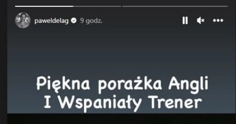 Paweł Deląg na swoim Instastory /@paweldelag