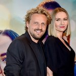 Paweł Domagała pokazał się z żoną na premierze filmu "Na chwilę, na zawsze"