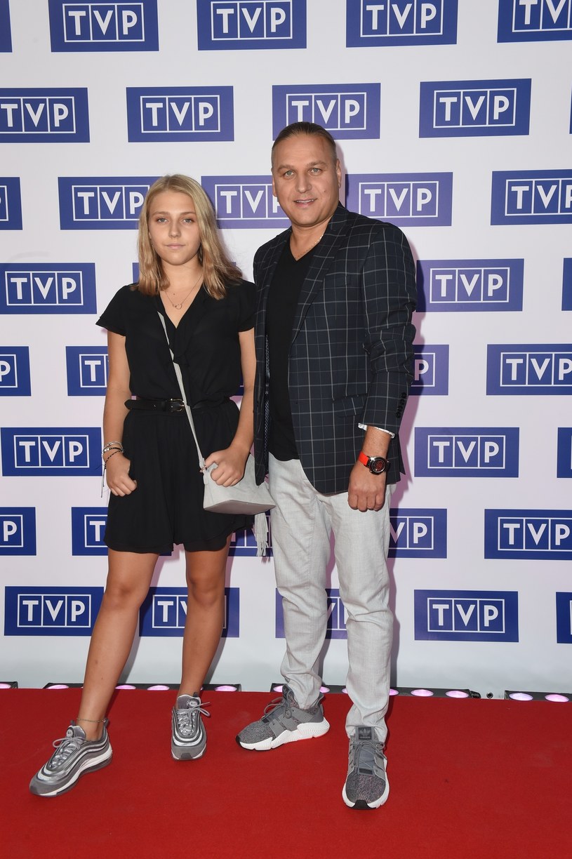 Paweł Golec z córką Mają /Jacek Dominski/REPORTER /Reporter
