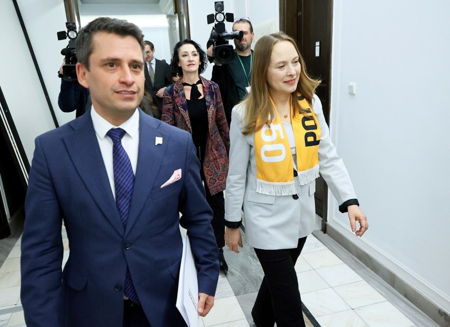 Paweł Śliz i Katarzyna Pełczyńska-Nałęcz w Sejmie, zdj. z lutego 2026 /Adam Burakowski/East News /East News