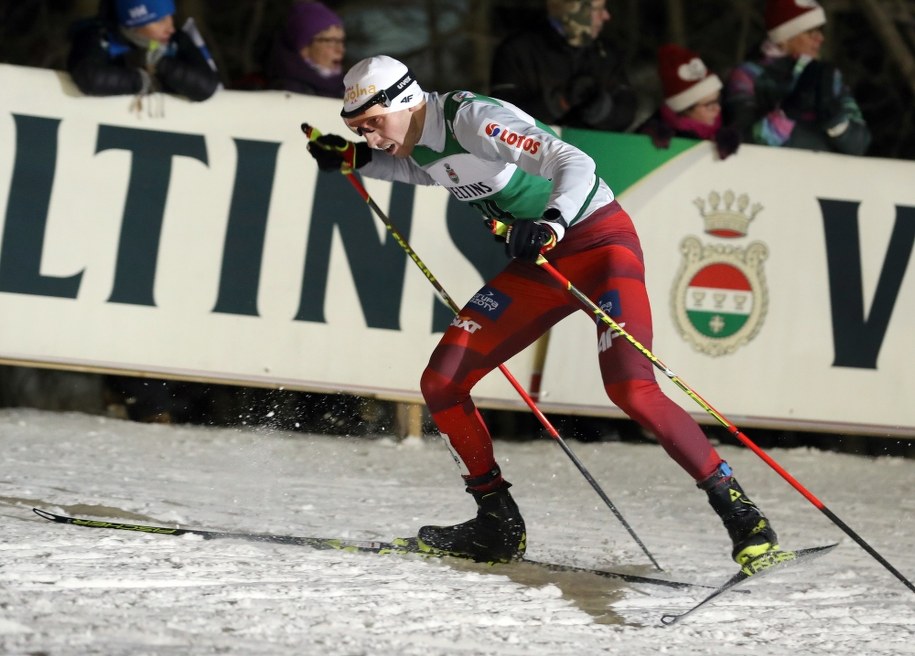 Paweł Słowiok podczas biegu do kombinacji norweskiej na 10 km w trakcie zawodów Pucharu Świata / 	Grzegorz Momot    /PAP