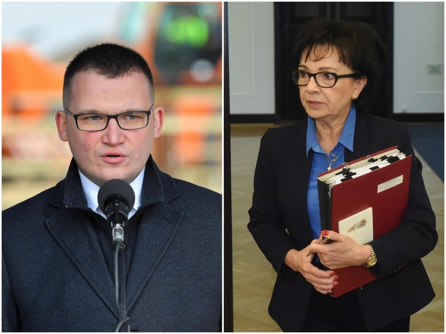 Paweł Szefernaker i Elżbieta Witek /Marcin Bielecki/Radek Pietruszka /PAP