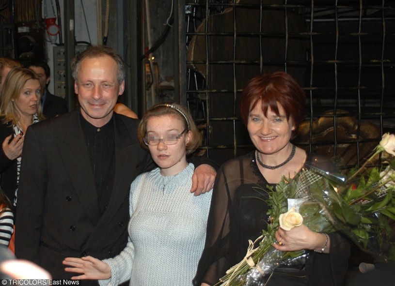 Paweł Wawrzecki z córką oraz Marią Winiarską /- /East News