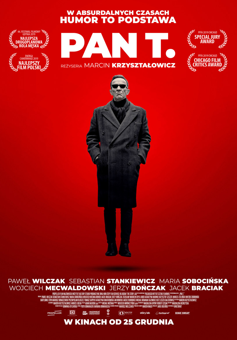 Paweł Wilczak na plakacie filmu "Pan T." /materiały dystrybutora