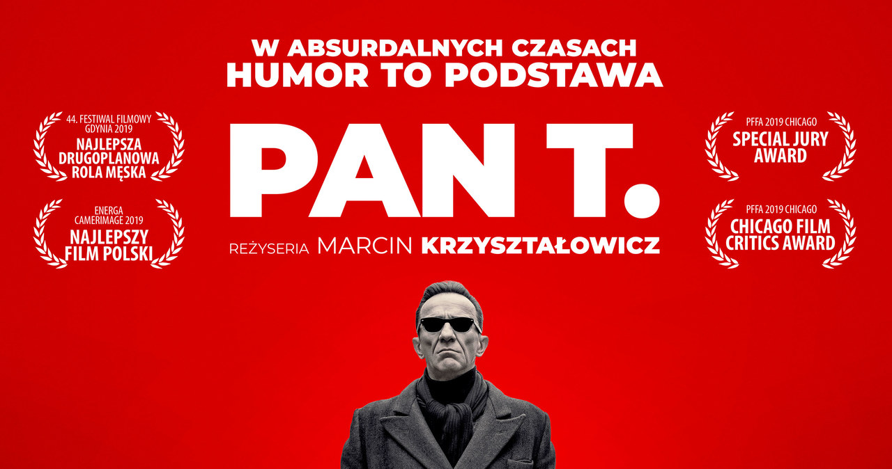 Paweł Wilczak na plakacie filmu "Pan T." /materiały dystrybutora