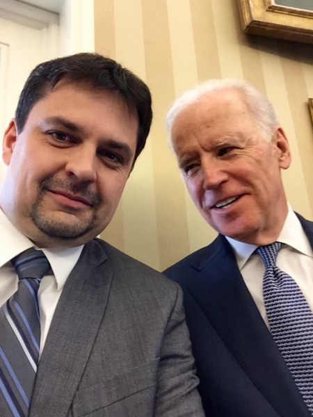 Paweł Żuchowski i Joe Biden /Paweł Żuchowski /RMF FM