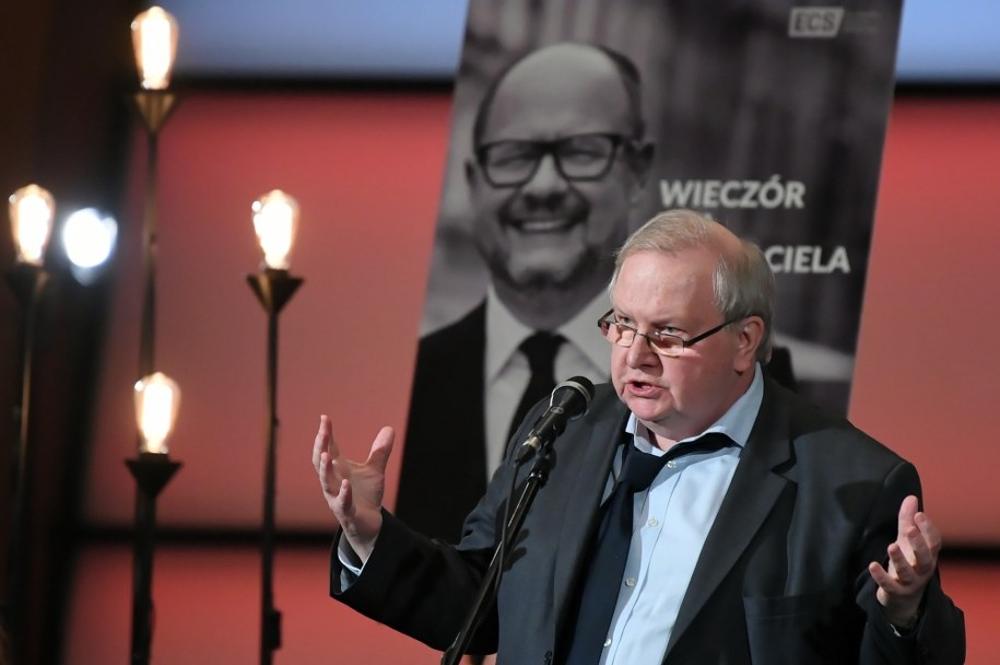 Pawła Adamowicza wspominał m.in. Aleksander Hall / 	Adam Warżawa    /PAP