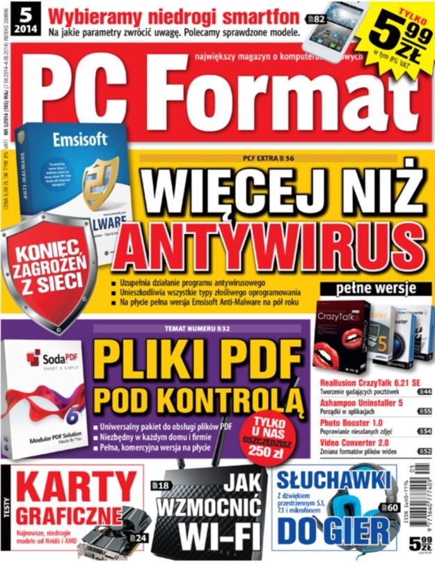 PC Format 5/2014 - w kioskach od 7 kwietnia 2014 roku /materiały prasowe