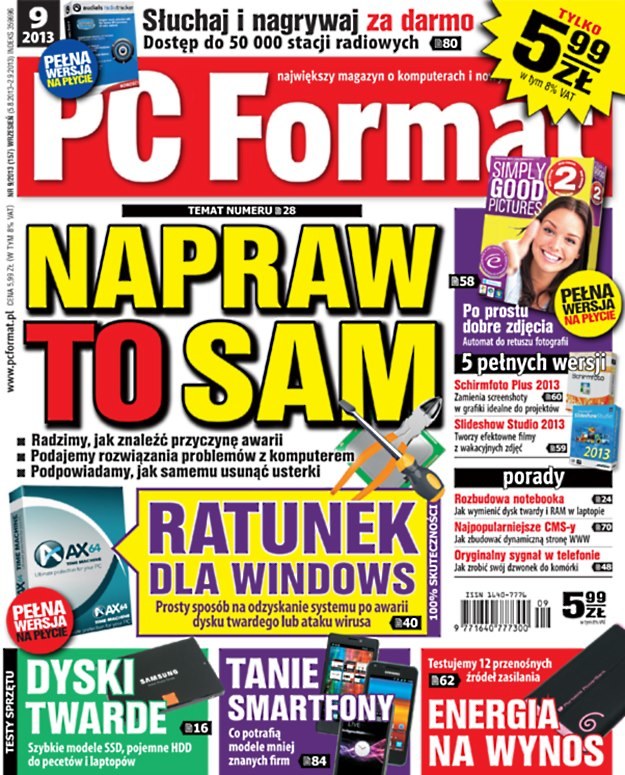 PC Format 9/2013 - w kioskach od 5 sierpnia /materiały prasowe
