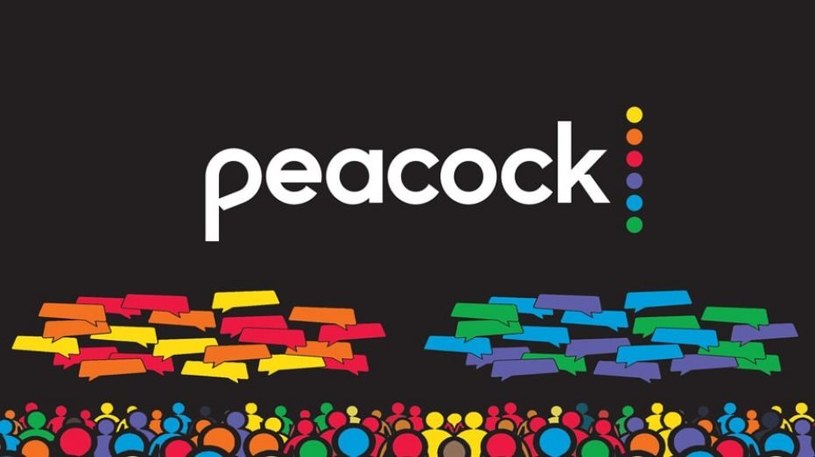 Peacock - oficjalne logo. Platforma zaoferuje w USA m.in. wszystkie odcinki "Przyjaciół" i "The Office" (od 2021 roku). /materiały prasowe
