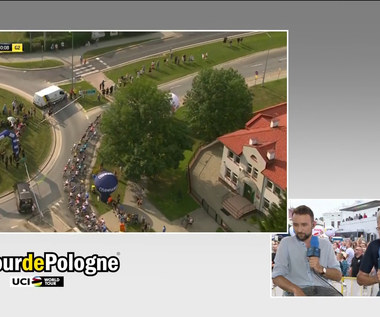 Pechowa kraksa lidera podczas czwartego etapu Tour de Pologne 2022. WIDEO (Polsat Sport)