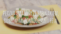 Pęczak smażony ze szpinakiem