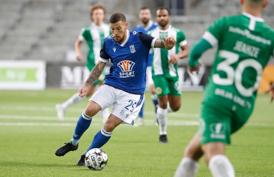 Pedro Tiba w trakcie meczu z Hammarby IF /STEFAN JERREVANG /PAP/EPA