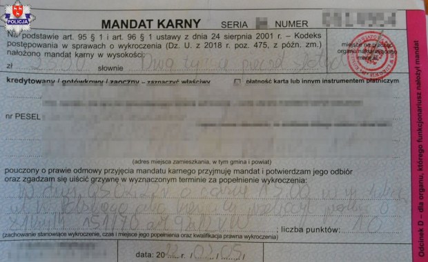 Pędził przez teren zabudowany 150 km/h. Stracił prawo jazdy