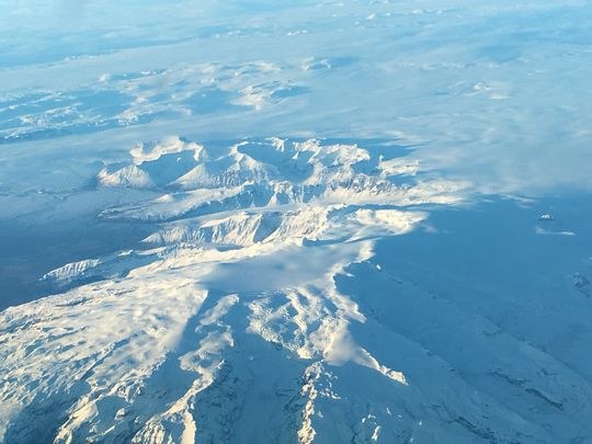 Pęknięcia w pokrywie lodowca na wulkanie Öraefajökull na zdjęciu Islandzkiego Instytutu Meteorologicznego /fot. en.vedur.is /
