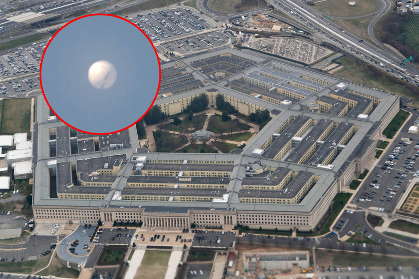 Pentagon śledzi chiński balon szpiegowski /Liu Jie / Xinhua News Agency; Twitter/Reuters /Agencja FORUM