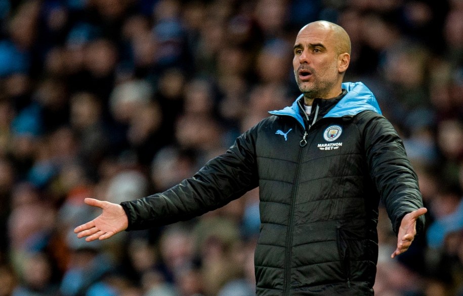 Pep Guardiola, trener Manchesteru City /PETER POWELL   /PAP/EPA