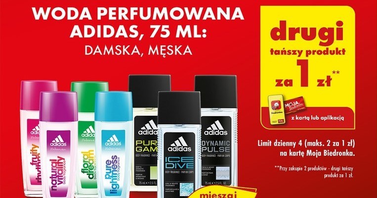 Perfumy Adidas za symboliczną złotówkę w Biedronce /Biedronka /INTERIA.PL