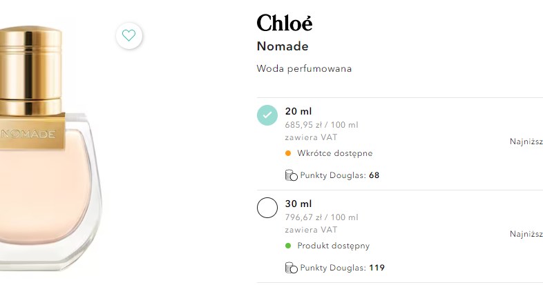 Perfumy Chloe Nomade taniej w Douglas /Douglas/screenshot /INTERIA.PL