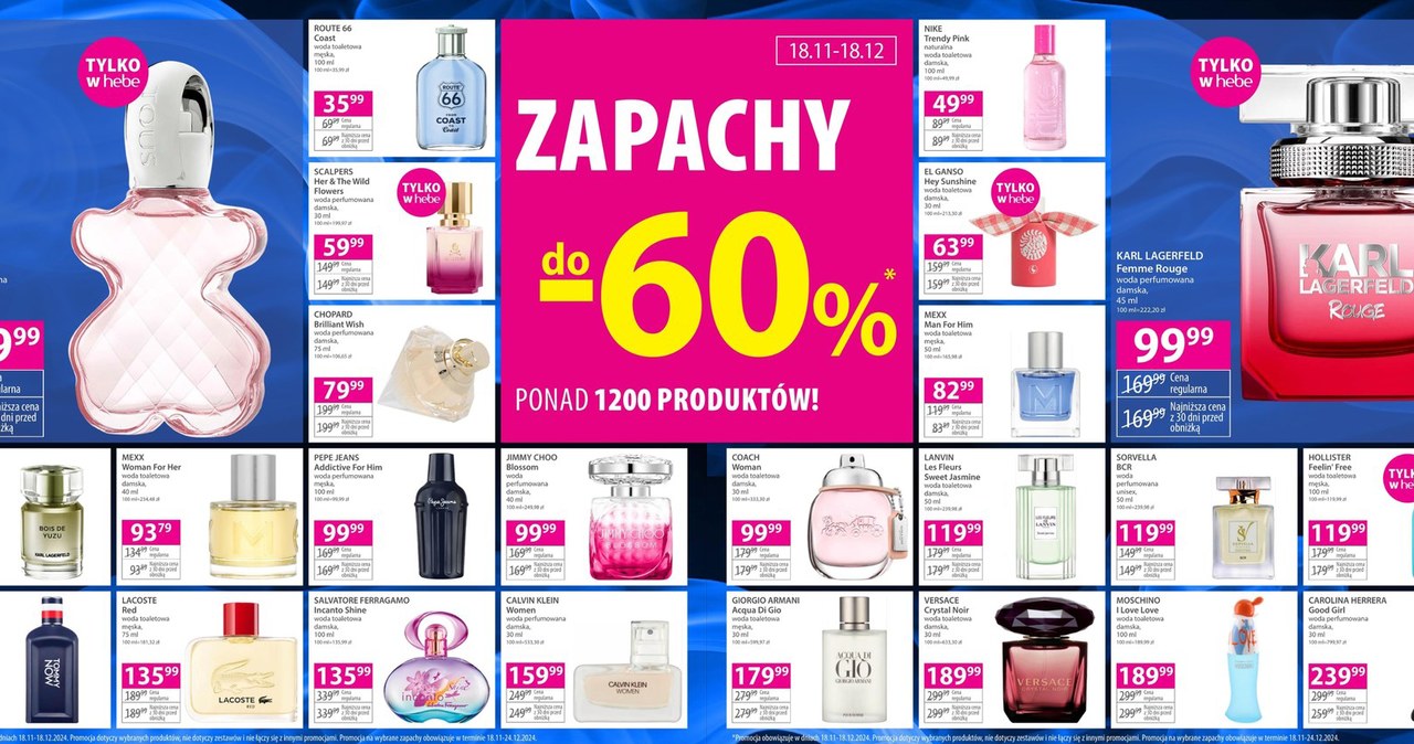 Perfumy do 60% taniej w Hebe! /Hebe /INTERIA.PL