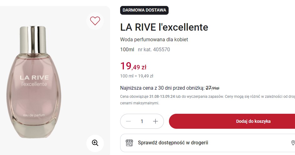 Perfumy La Rive l'excellente /Rossmann /INTERIA.PL