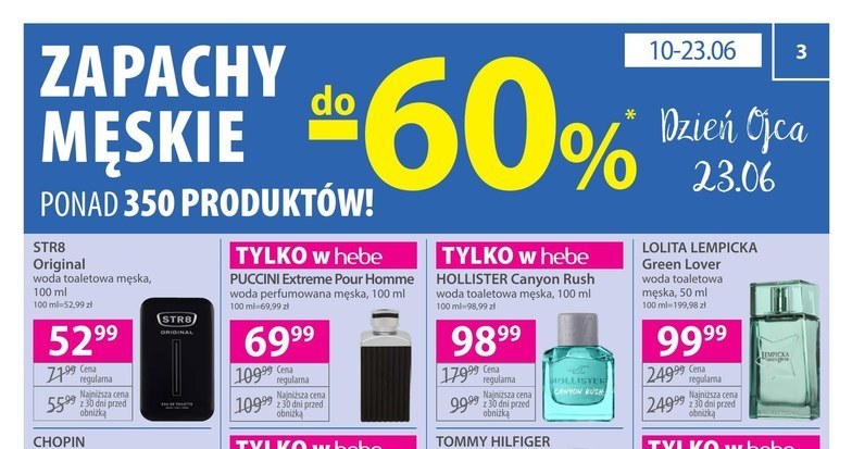 Perfumy męskie 60% taniej w Hebe! /Hebe /INTERIA.PL