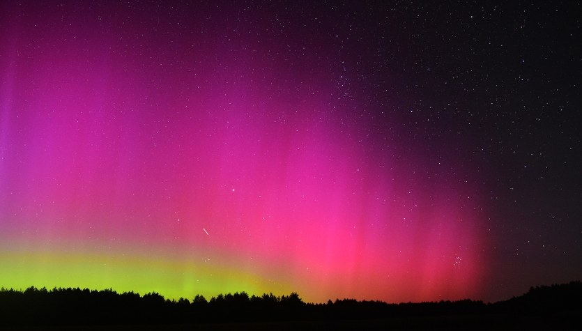 Perseidy i zorza polarna nad Polską. To była piękna noc!