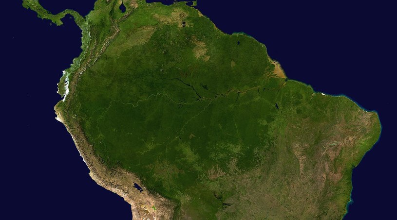 Peruwiańska część Amazonii wyjątkowo zanieczyszczona rtęcią /NASA