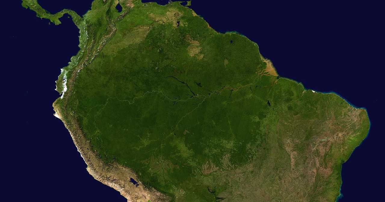 Peruwiańska część Amazonii wyjątkowo zanieczyszczona rtęcią /NASA
