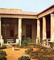 Perystyl w domu braci Wettiuszów, Pompeje, II-I w. p.n.e. /Encyklopedia Internautica