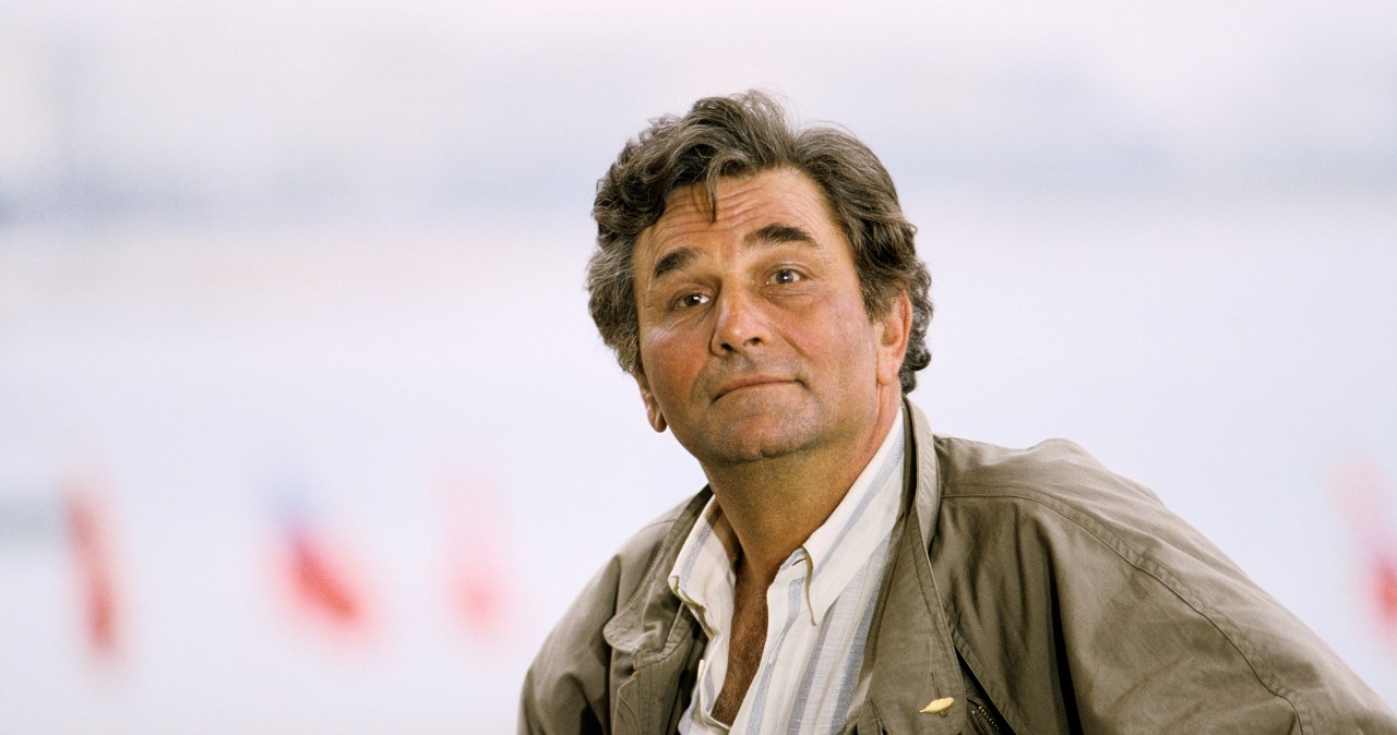 Peter Falk w Cannes w 1987 roku /	Pool DUCLOS/PELLETIER / Contributor /Getty Images