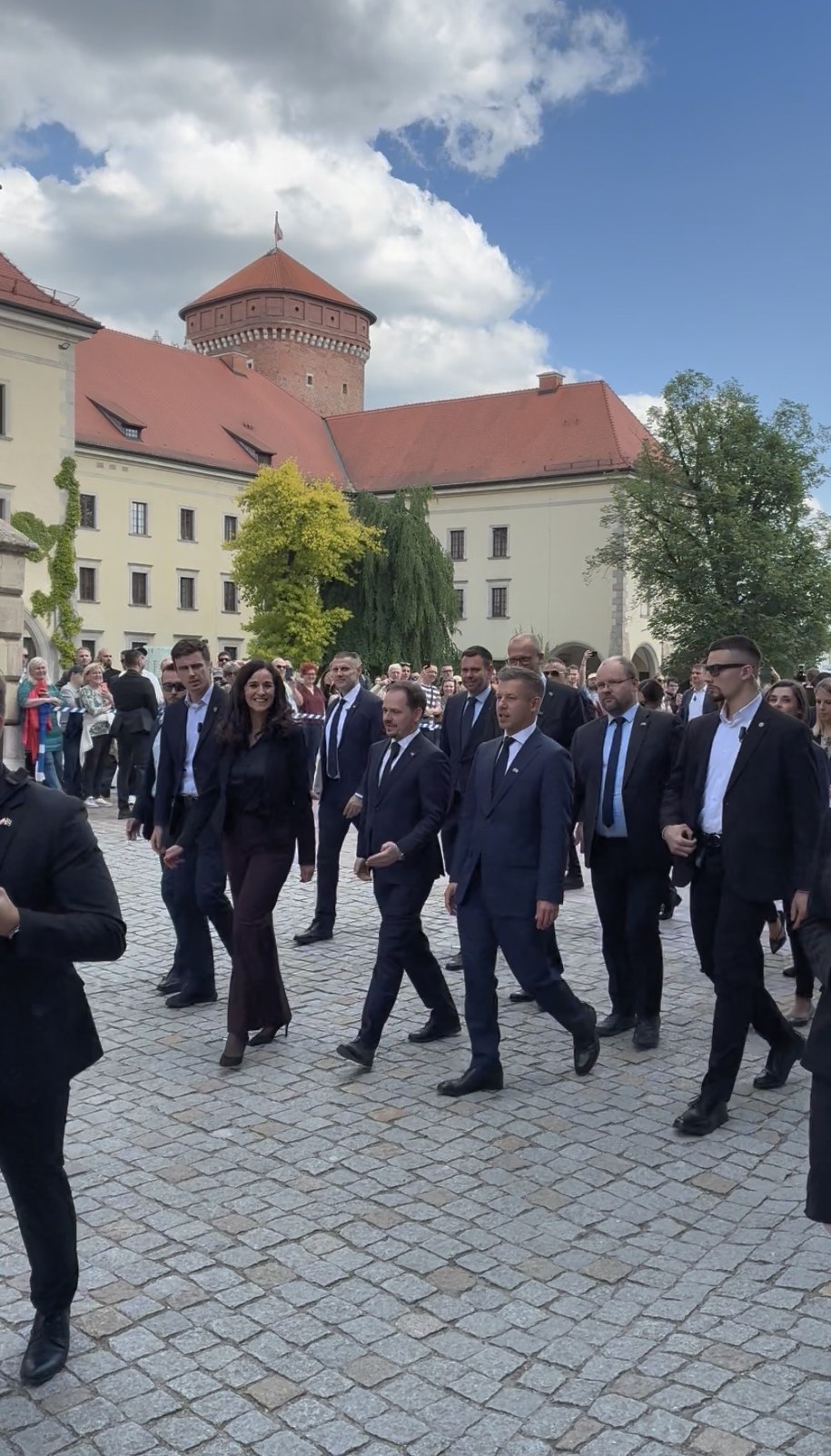 Peter Magyar na Wawelu w Krakowie /Maciej Sołtys /RMF FM