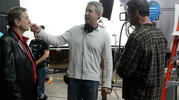 Peter Segal instruuje Roberta De Niro i Sylvestra Stallone'a na planie "Legend ringu" /materiały prasowe