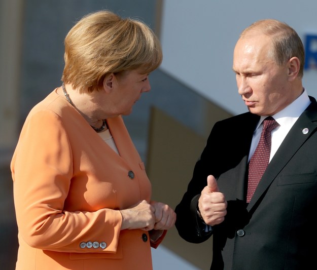 Petersburg, 5 września 2013. Angela Merkel i Władimir Putin podczas szczytu G20 /Kay Nietfeld/DPA /PAP