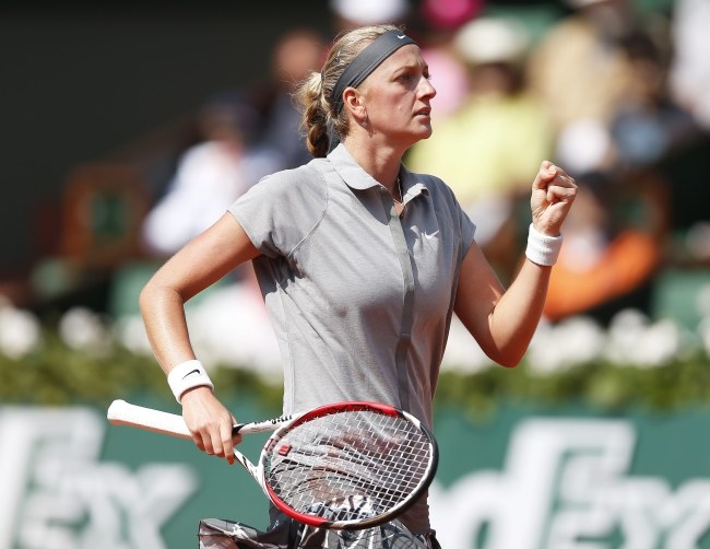 Petra Kvitova /PAP/EPA/IAN LANGSDON /PAP/EPA